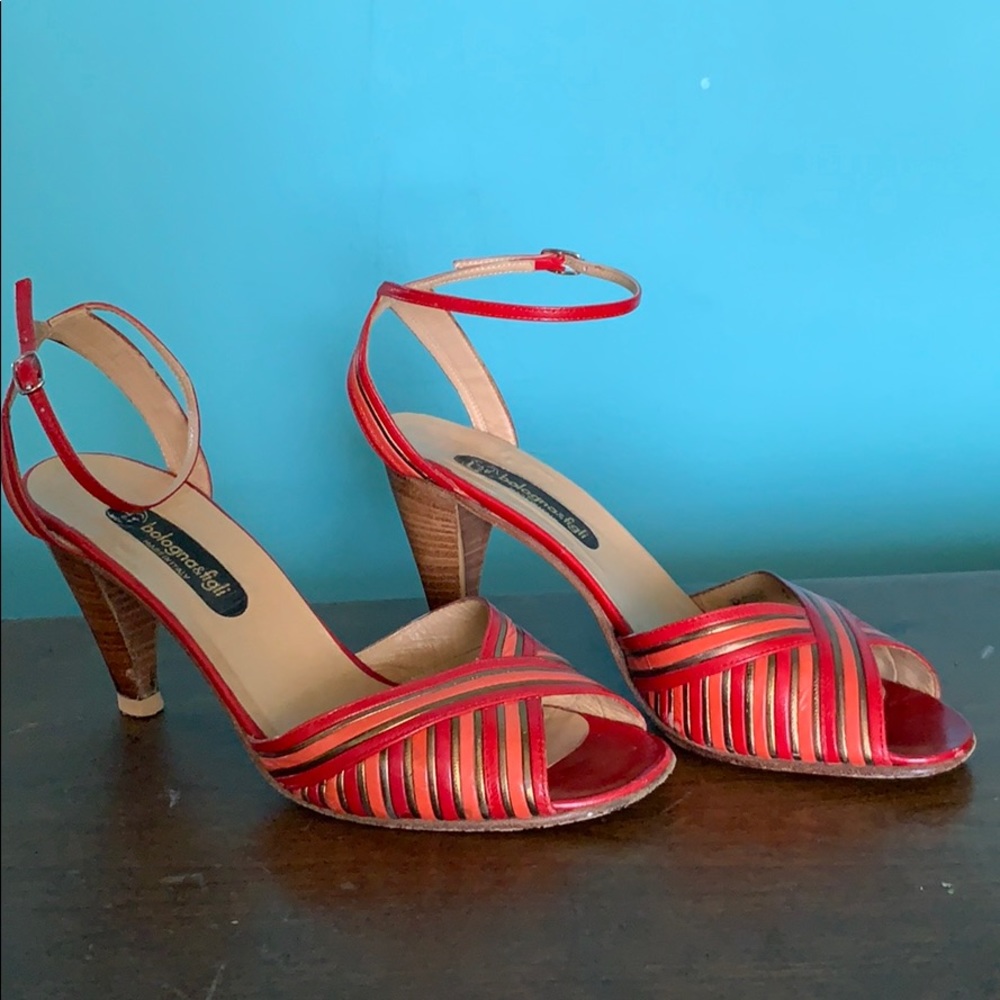 Bologna & Figli 3 1/2” heel Leather Sandals